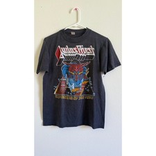 Vintage 1984 Judas Priest Defenders of the Faith / Defenders Tour T-Shirt picture