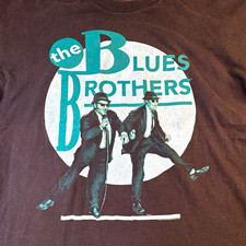 Vintage 1996 The Blues Brothers Movie Promo T Shirt XL Signal Sport Teal Graphic picture
