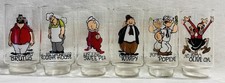 POPEYE 1975 Coca Cola Kollect-A-Set Glasses Complete 6 Piece Set Mint Vintage picture