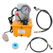 10000 PSI Electric Hydraulic Pump with Manual Valve 8L 110V Single Acting picture