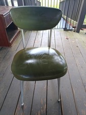 Rare Shelby Williams 8000 Series Chair - Gazelle - Original Green Vinyl 1950s picture