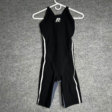A3 Performance VICI Technical Racing Swimsuit FINA Kneeskin Black Size 26 picture