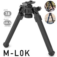 7.5-10.6'' M-lok Rifle Bipod Tactical Adjustable Bipod Mount Rail Mount Aluminum picture