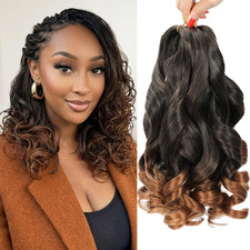 French Curly Braiding Hair 8 Packs 12 Inch Pre Stretched French Curl Braiding picture
