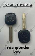 2x NEW OEM Toyota Transponder Chip 4C Ignition Car Key Replacement TOY43AT4 picture
