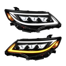 Full LED Sequential Headlights Lamp For 2012-2014 Toyota Camry Clear Headlamps picture