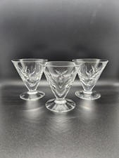 Rare WATERFORD Crystal Martini Glasses 3 1/2