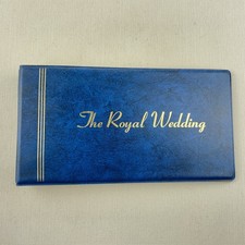 1981 Royal Wedding Stamp Album Prince Charles Diana Vintage 74 Stamps Folder picture