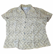 Vintage Evan-Picone Geometric Silk Blouse picture