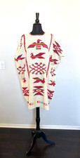 Vintage Huipil Oaxaca Mexican Dress Handmade Embroidered Boho picture