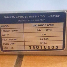 NEW Daikin DCS601A72 DIII-Net Plus Adapter Board w/ 32ft RS-232C Cable, Open Box picture