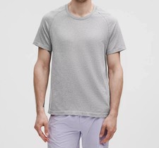 NEW lululemon Metal Vent Tech Short-Sleeve Shirt Slate/White. Size XXL. NWT picture