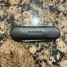 NEW GUESS Black Keyring Multi-Tool Knife Scissors Nail File 2in SS Blade picture
