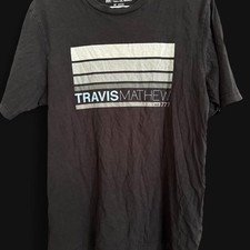Travismathew Men's Black and Grey T-shirt picture