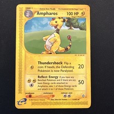 Pokemon TCG. Ampharos 001/147 Aquapolis Regular. WoTC Era. Vintage. picture