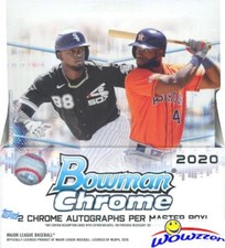 2020 Bowman Chrome Baseball Factory Sealed HOBBY Box-2 ON-CARD AUTOS picture