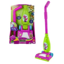 Fisher-Price Barney's World Clean Up Vacuum Toy Lights Sounds Phrases HYV51 picture