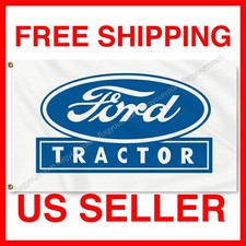 Ford Tractor 3X5 ft USA Banner Truck Quality Farm Garage Wall Sign  picture