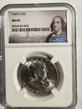 1949-S (MS65) Franklin Half Dollar 50C NGC picture
