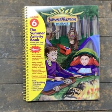 Lot Of 26 SUMMER VACATION ACTIVITY WORKBOOK FOR 6TH GRADE SPIRAL BOUND New Home picture