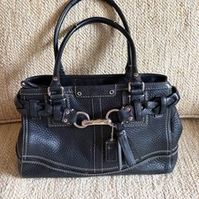 COACH Y2K Vintage Hampton Carryall Luxury Leather Tote Handbag Purse 13084 picture