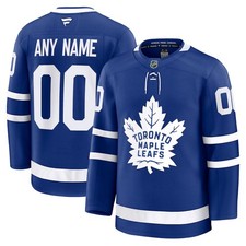 Men's Toronto Maple Leafs Blue Home Premium - Stitched picture