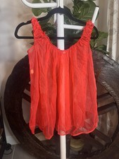 Vintage 60s Blanche by Erika McGowan Sheer Babydoll Nightie Lingerie Size S USA picture
