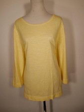 Beautiful Women's Size 3 Chico's Yellow Long Sleeve Knit Top picture