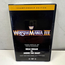 NEW SEALED WWE WrestleMania III Championship Edition DVD Hulk Hogan Andre Giant picture