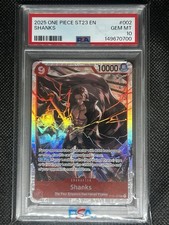 One Piece Starter Deck Shanks #ST23-002 Super Rare PSA 10 Gem Mt  picture