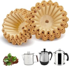 150 Pack Percolator Coffee Filters Paper Basket Filters for 4-9 Cup Coffee Maker picture