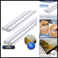 Landical 2 Pack PVC Piano Hinge for 4mm Panels 39.37in Cuttable Clear picture