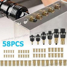 58pcs Manual Rivet Nut Tool Kit M3-M10 Carbon Steel Threaded Inserts Auto & DIY picture