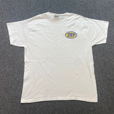 Zep Cleaning Supplies TShirt Sz L Mens White Skater Grunge Corporate Logo Tee picture