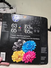 SEALED HP 63XL 65XL 3-Pack C1SE7BN Black/Tri-color  Ink Cartridge 2028 picture