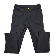 Lululemon ABC Pants Mens 28x30 Black Classic Warpstreme Casual M5583S picture