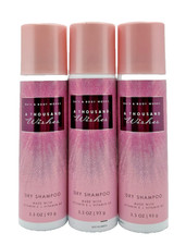 NEW Bath & Body Works Lot of 3 Bottles A Thousand Wishes Dry Shampoo 3.3 oz Full picture