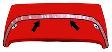 1963-1967 Corvette Protector Rear Deck Lid Hard Top Clear picture