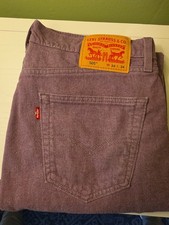 Levi's 505 Purple Canvas Jeans - 34 X 34 - Stitching Defect picture
