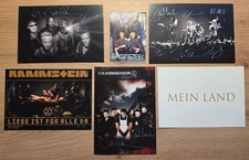 Rammstein autograph + promo cards picture