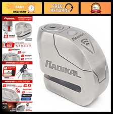 Premium Motorcycle Alarm Disc Lock 120dB, LED Alert, Anti-Theft Security, 14mm S picture