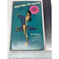 Vintage 1971 W.H.O.R.E. by Carter Brown, First Printing Signet Mystery, Al Wheel picture