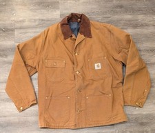  Vintage 90s Brown Carhartt CBLC Blanket Lined Pre-owned Chore Jacket picture
