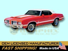 1970 1971 1972 Oldsmobile Cutlass 442 VINYL Decals & Stripes Kit picture