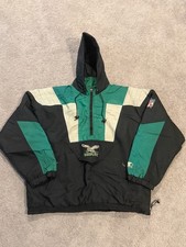 Vintage 90s Philadelphia Eagles NFL Starter Jacket Coat Pullover XL picture