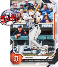 John Peck 2026 MLB TOPPS NOW 629 presale picture