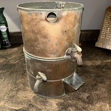 Antique Copper Water Still Dispenser Dual Spigot Urn 12