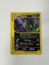 Tyranitar Base Holo Rare Pokemon TCG H28/H32 120 HP 2002 picture