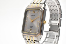 Authentic CITIZEN Exceed 5777-F70264 Mens Quartz Silver Dial Date Watch 26.5mm picture