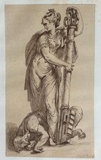 Gaucherel Léon Engraving Eau Forte Etching Niccolo Dell’ Abbate Key Key Lock picture